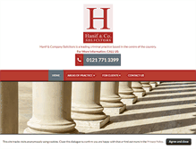 Tablet Screenshot of hanifsolicitors.co.uk